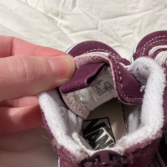 Vans High Top Toddler Sneakers back zipper - Picture 3 of 6